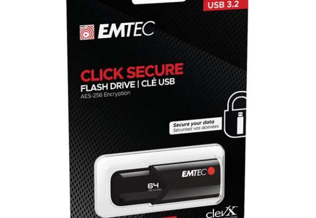 Immagine di Emtec - Memoria USB B120 Click&Secure - ECMMD64GB123 - 64 GB