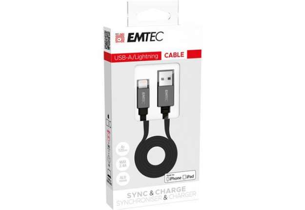 Immagine di Emtec - Cavo USB-A to Lightning T700 - ECCHAT700AP
