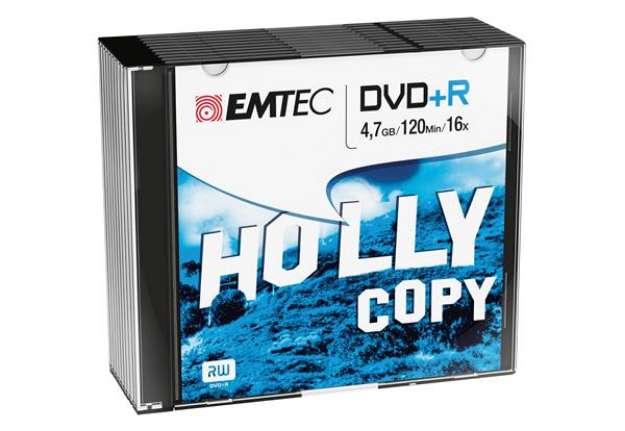 Immagine di Emtec - DVD+R - registrabile - ECOVPR471016SL - 4,7GB - conf. 10 pz