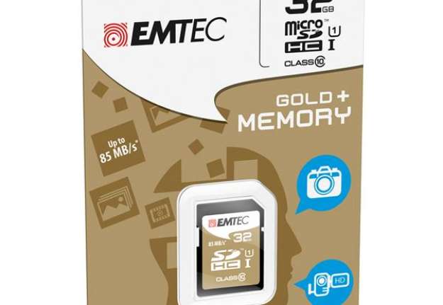 Immagine di Emtec - SDHC Class 10 Gold + - ECMSD32GHC10GP - 32GB