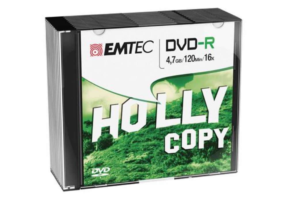 Immagine di Emtec - DVD-R - registrabile - ECOVR471016SL - 4,7GB - conf. 10 pz