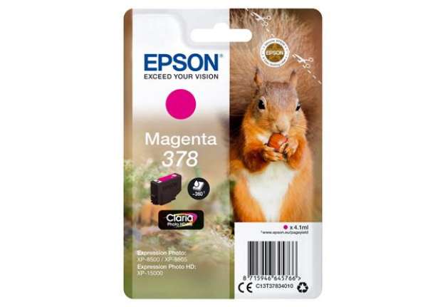 Immagine di Epson - Cartuccia ink - 378 - Magenta - C13T37834010 - 360 pag