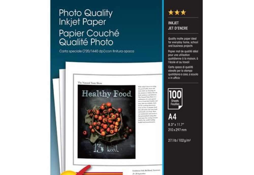Immagine di Epson - Photo Quality Inkjet Paper - A4 - 100 Fogli - C13S041061