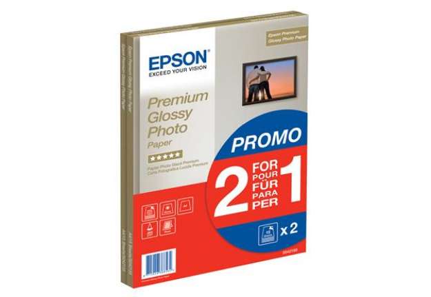Immagine di Epson - Premium Glossy Photo Paper - A4 - 2x 15 Fogli - C13S042169