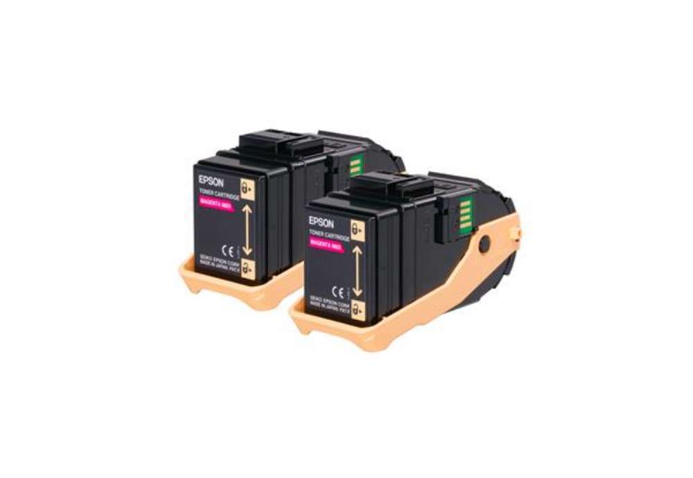 Immagine di Epson - Toner Confezione doppia - Magenta - S050607 - C13S050607 - 15.000 pag