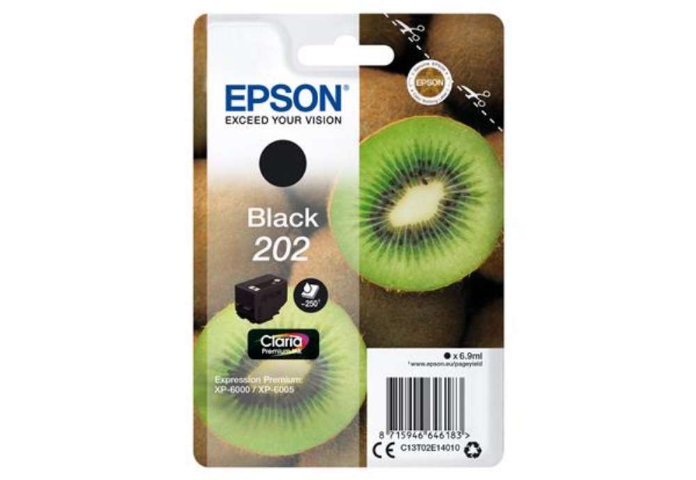 Immagine di Epson - Cartuccia ink - 202 - Nero - C13T02E14010 - 6,9ml