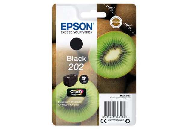 Immagine di Epson - Cartuccia ink - 202 - Nero - C13T02E14010 - 6,9ml