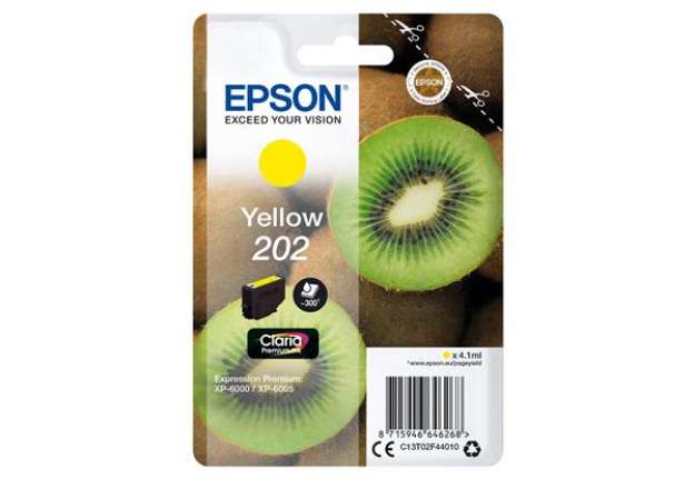 Immagine di Epson - Cartuccia ink - 202 - Giallo - C13T02F44010 - 4,1ml