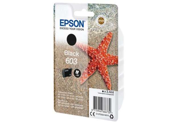 Immagine di Epson - Cartuccia ink - 603 - Nero - C13T03U14010 - 130 pag