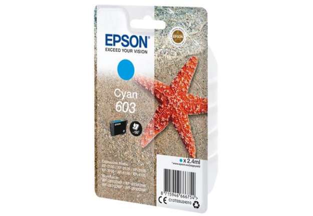 Immagine di Epson - Cartuccia ink - 603 - Ciano - C13T03U24010 - 130 pag
