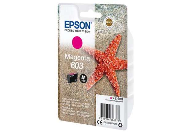 Immagine di Epson - Cartuccia ink - 603 - Magenta - C13T03U34010 - 130 pag