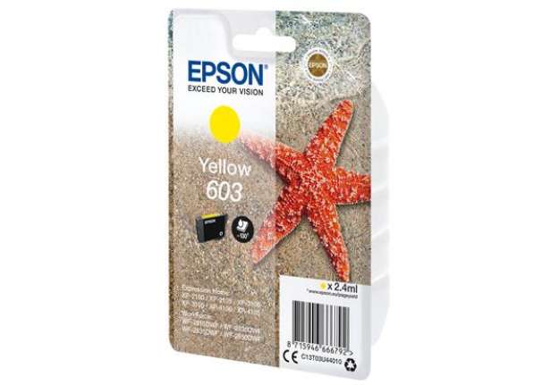 Immagine di Epson - Cartuccia ink - 603 - Giallo - C13T03U44010 - 130 pag