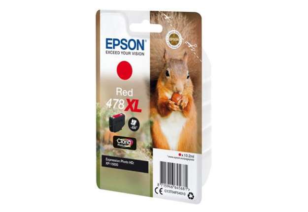 Immagine di Epson - Cartuccia ink - 478XL - Rosso - C13T04F54010 - 10,2ml