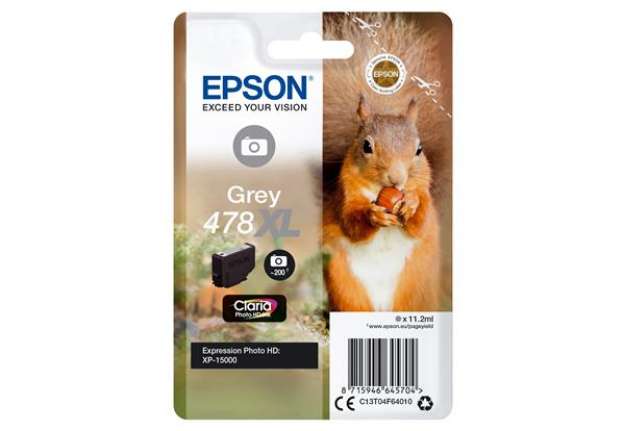 Immagine di Epson - Cartuccia ink - 478XL - Grigio - C13T04F64010 - 11,2ml