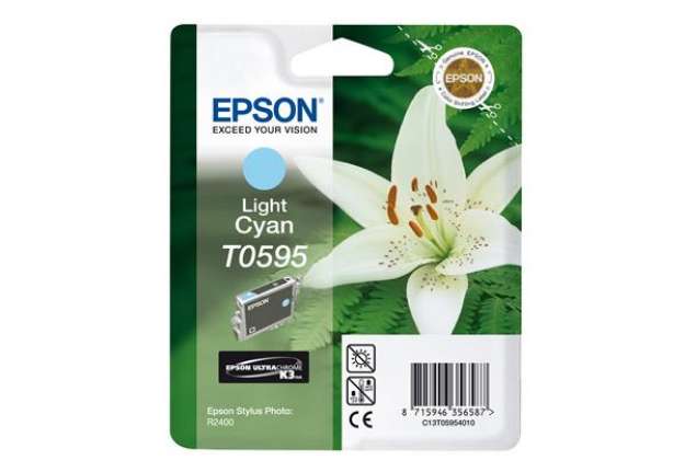 Immagine di Epson - Cartuccia ink - Ciano chiaro - T0595 - C13T05954010 - 13ml