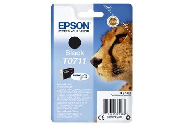 Immagine di Epson - Cartuccia ink - Nero - T0711 - C13T07114012  - 7,4ml