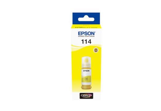 Immagine di Epson - Eco Tank - 114 - Giallo - C13T07B440 - 70 ml