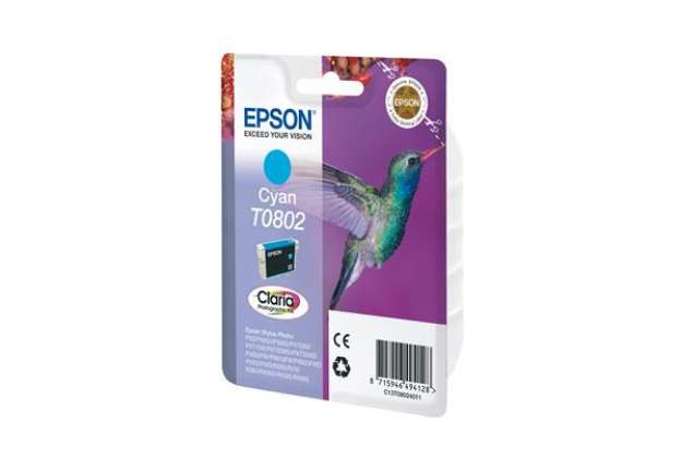 Immagine di Epson - Cartuccia ink - Ciano Photo - T0802 - C13T08024011  - 7,4ml