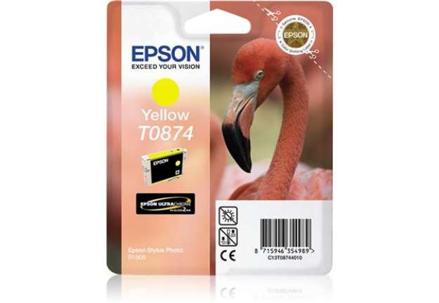 Immagine di Epson - Cartuccia ink - Giallo - T0874 - C13T08744010 - 11,4ml