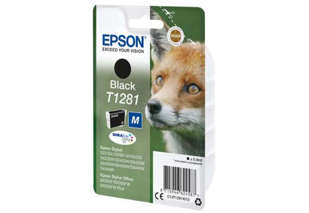 Immagine di Epson - Cartuccia ink - Nero - T1281 - C13T12814012 - 5,9ml