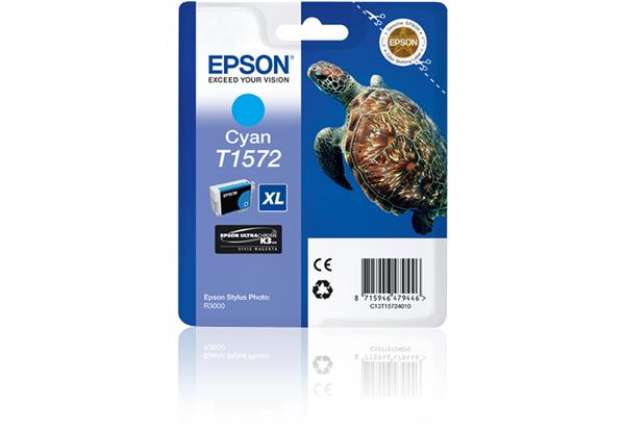 Immagine di Epson - Cartuccia ink - Ciano - T1572 - C13T15724010 - 25,9ml
