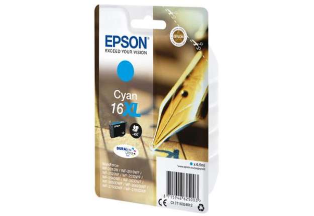 Immagine di Epson - Cartuccia ink - 16XL - Ciano - C13T16324012 - 6,5ml
