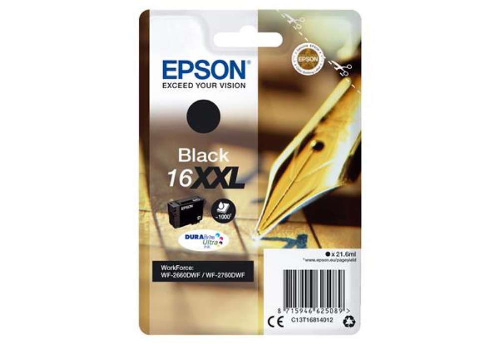 Immagine di Epson - Cartuccia ink - 16XXL - Nero - C13T16814012 - 21,6ml