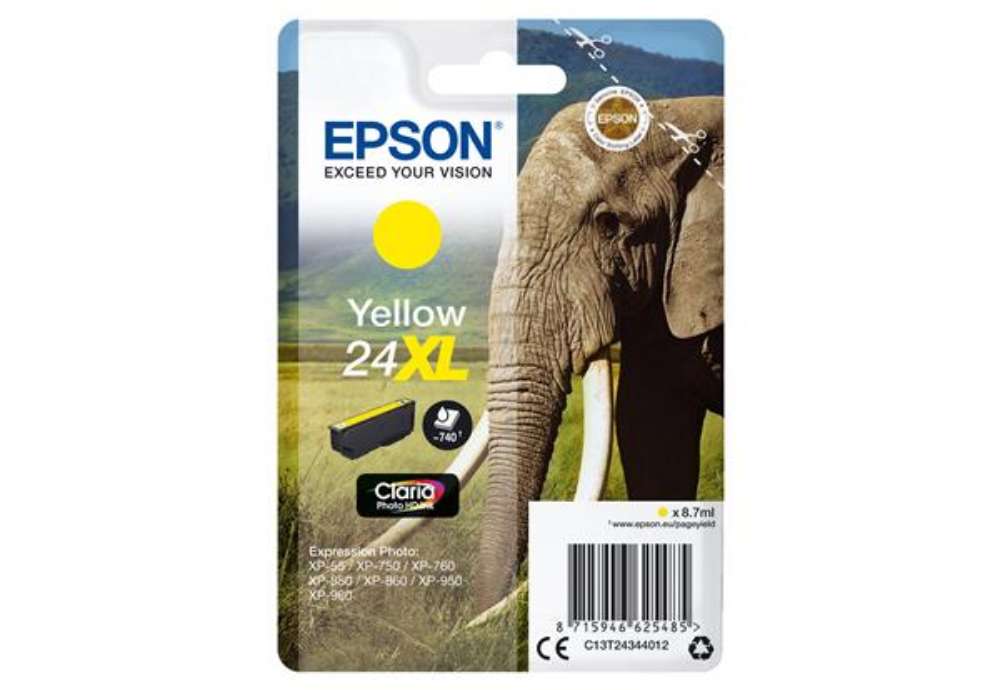 Immagine di Epson - Cartuccia ink - 24XL - Giallo - C13T24344012 - 8,7ml