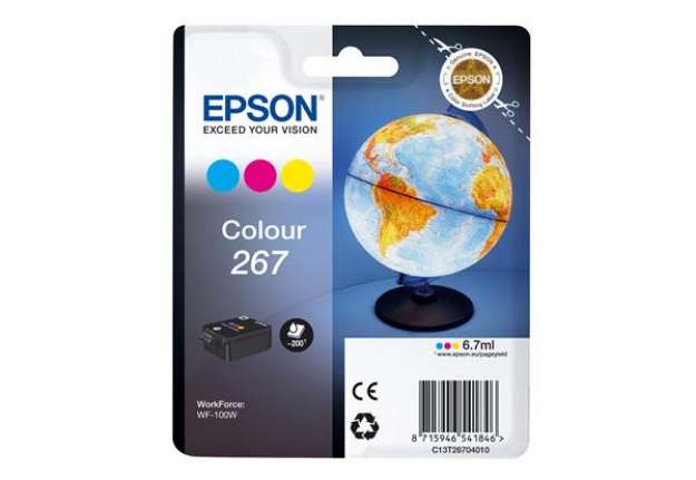 Immagine di Epson - Cartuccia ink - 267 - C/M/Y -  C13T26704010  - 6,7ml