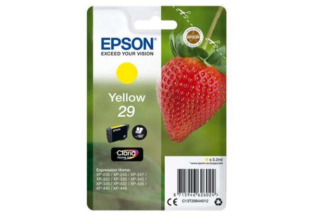Immagine di Epson - Cartuccia ink - 29 - Giallo - C13T29844012 - 3,2ml