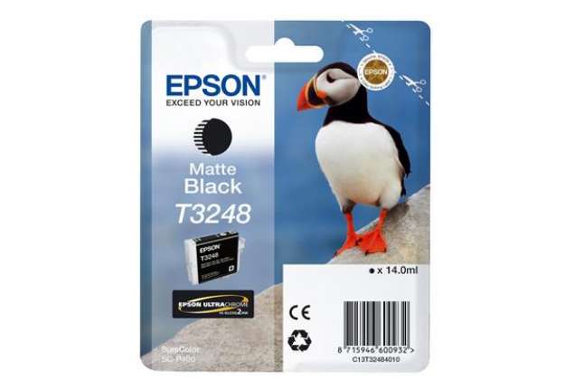 Immagine di Epson - Cartuccia ink - Nero opaca - T3248 - C13T32484010 - 14ml