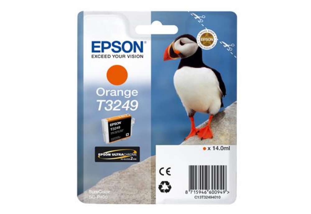 Immagine di Epson - Cartuccia ink - Arancio - T3249 - C13T32494010 - 14ml