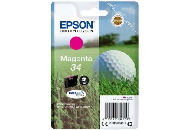 Immagine di Epson - Cartuccia ink - 34 - Magenta - C13T34634010 - 4,2ml