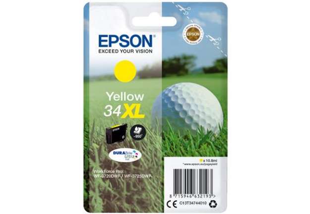 Immagine di Epson - Cartuccia ink - 34XL - Giallo - C13T34744010 - 10,8ml