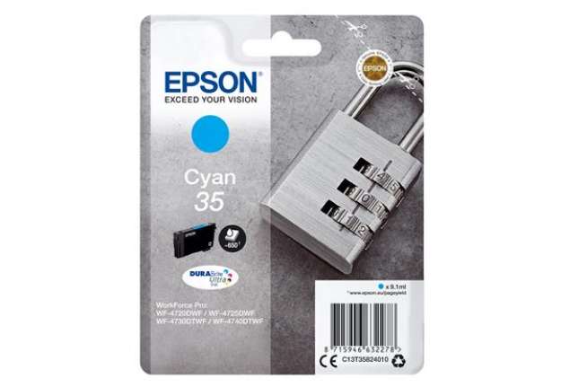 Immagine di Epson - Cartuccia ink - 35 - Ciano - C13T35824010 - 9,1ml