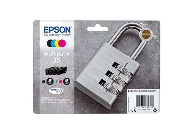 Immagine di Epson - Cartuccia ink - 35 - C/M/Y/K - C13T35864010 - C/M/Y 9,1ml - K 16,1ml