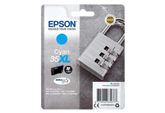 Immagine di Epson - Cartuccia ink - 35XL - Ciano - C13T35924010 - 20,3ml