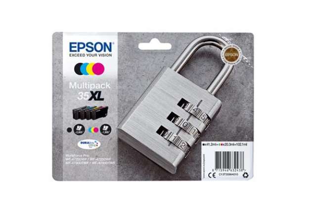 Immagine di Epson - Cartuccia ink - 35XL - C/M/Y/K - C13T35964010 - C/M/Y 20,3ml - K 41,2ml