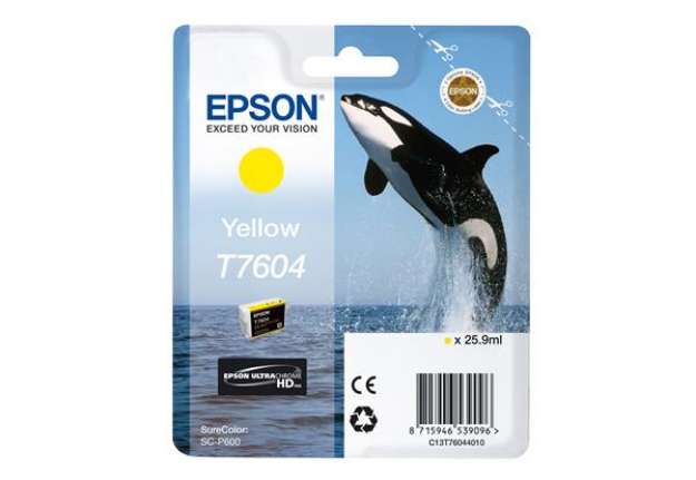 Immagine di Epson - Cartuccia ink - Giallo - T7604 - C13T76044010 - 25,9ml