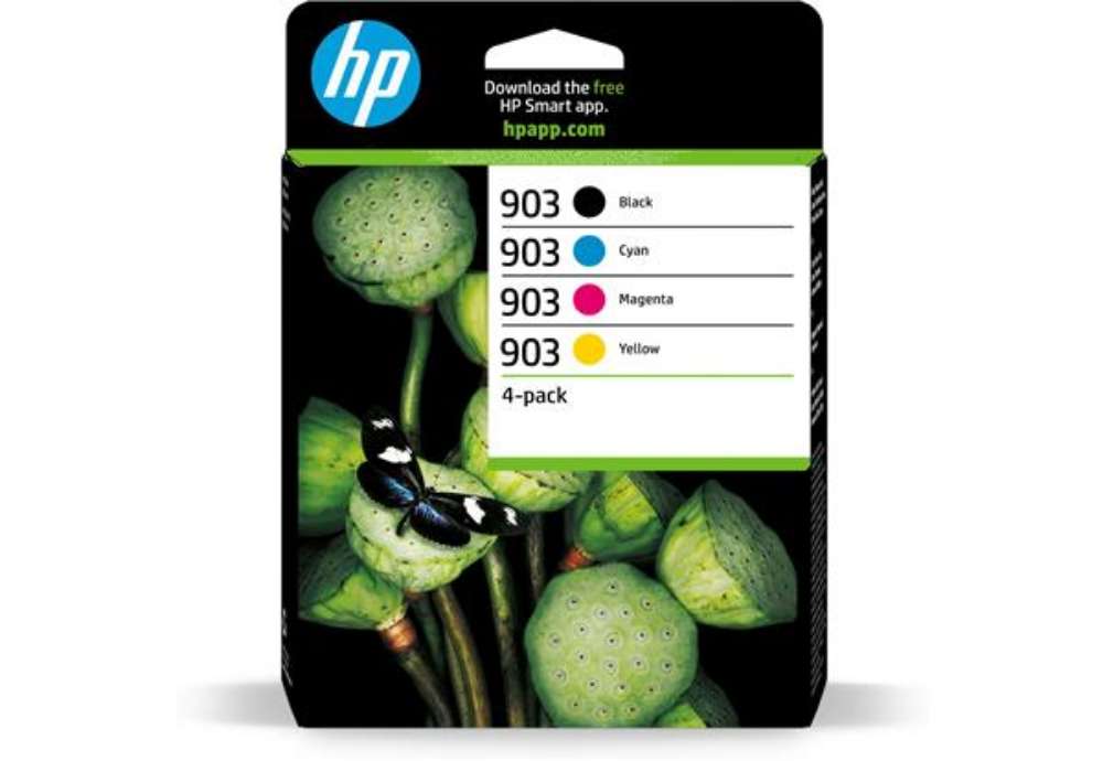 Immagine di Hp - Cartuccia ink originale - 903 - C/M/Y/K - 6ZC73AE - 1.245 pag
