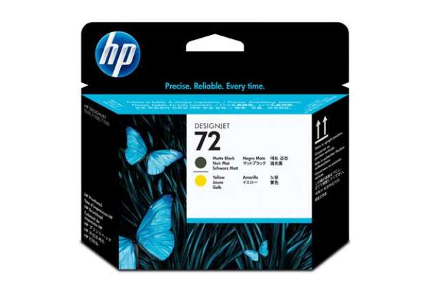 Immagine di Hp - Testina di stampa originale - 72 - Nero opaco / Giallo - C9384A - 69 pag