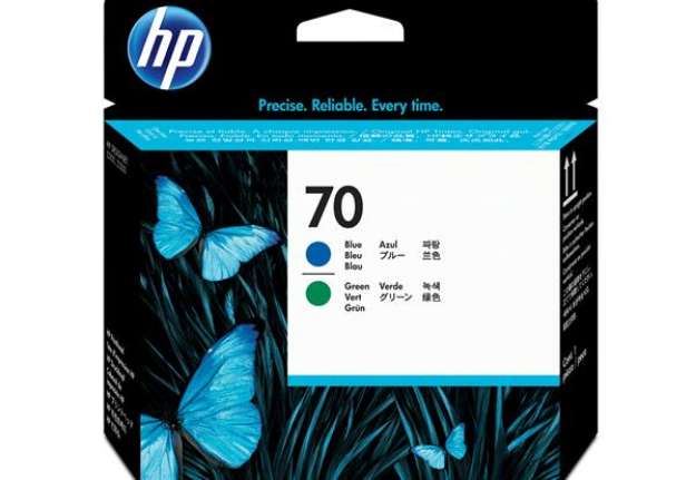 Immagine di Hp - Testina di stampa originale - 70 - Blu / Verde - C9408A - 130ml