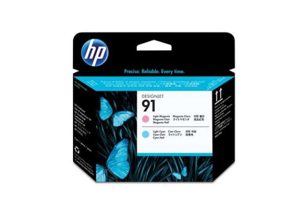 Immagine di Hp - Testina di stampa originale - 91 - Magenta chiaro / Ciano chiaro - C9462A - 775 pag