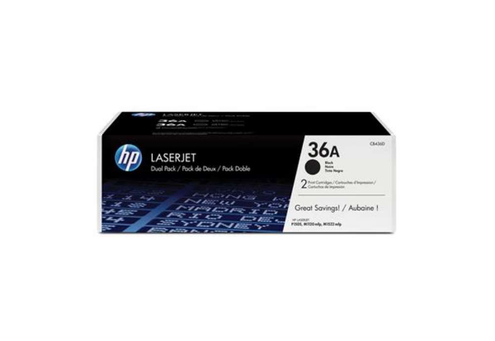 Immagine di Hp - Confezione 2 Toner originale - 36A - Nero - B436AD - 2.000 pag cad