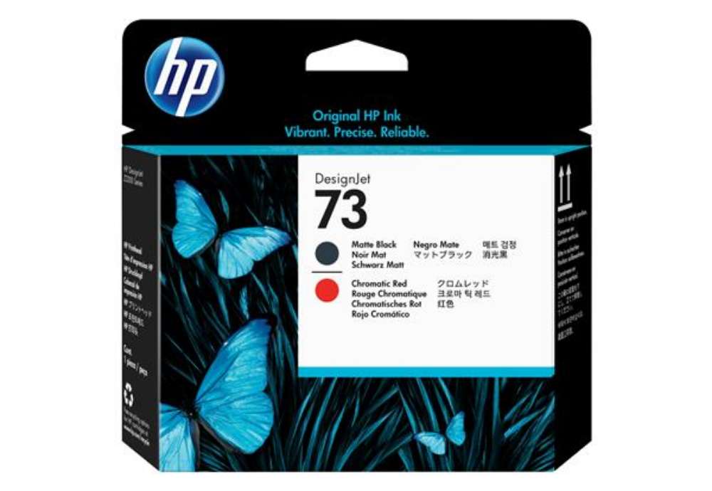 Immagine di Hp - Testina di stampa originale - 73 - Nero opaco / Rosso - CD949A