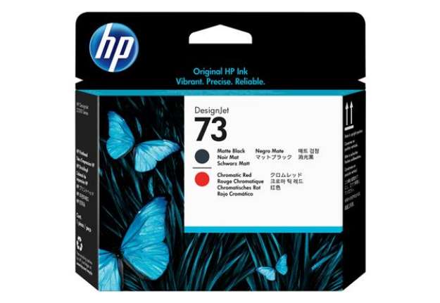 Immagine di Hp - Testina di stampa originale - 73 - Nero opaco / Rosso - CD949A