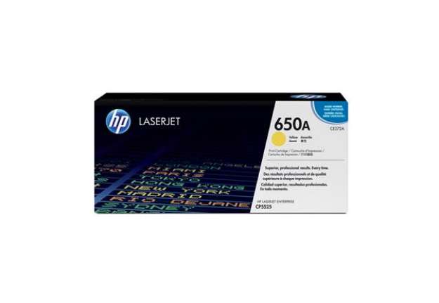Immagine di Hp - Toner originale - 650A - Giallo - CE272A - 15.000 pag