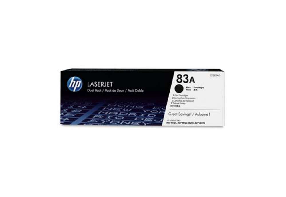 Immagine di Hp - Confezione 2 Toner originale - 83A - Nero - CF283AD - 1.500 pag cad