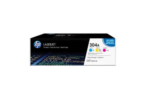 Immagine di Hp - Confezione 3 Toner originale - 304A - C/M/Y - CF372AM - 2.800 pag cad