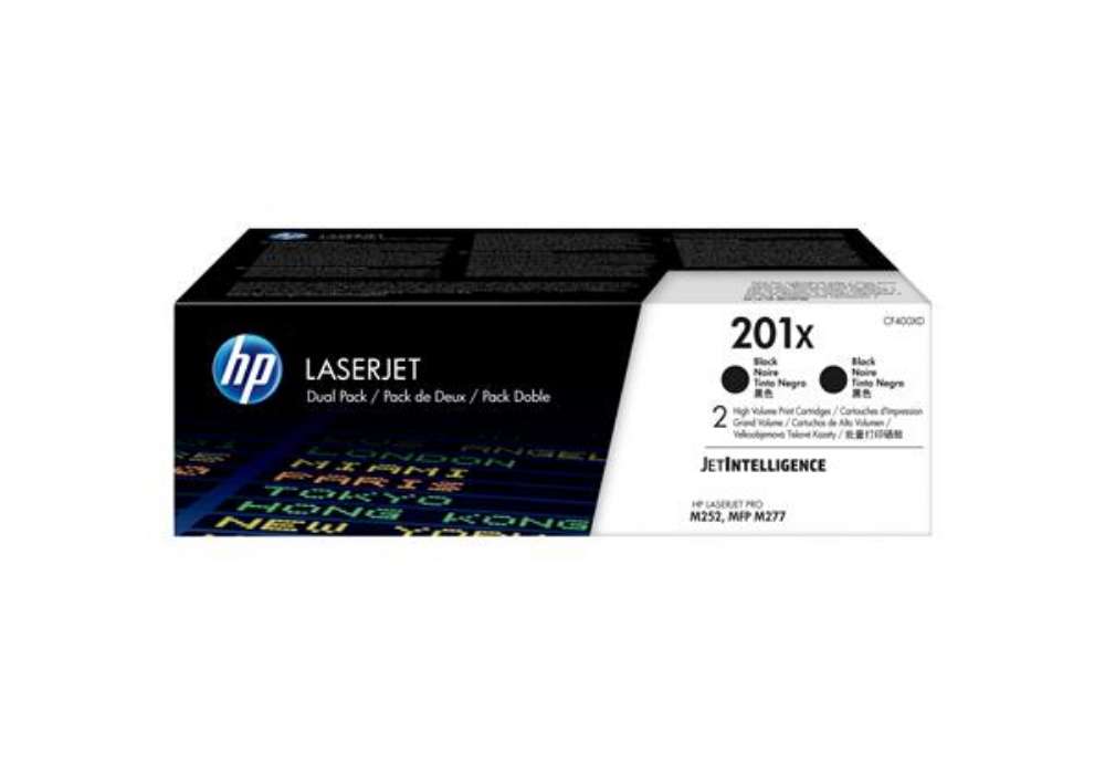 Immagine di Hp - Confezione 2 Toner originale - 201X - Nero - CF400XD - 2.800 pag cad